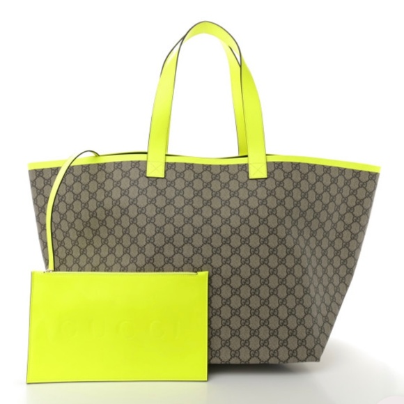 Gucci Totissima Large Tote Bag Neon - Picture 1 of 7